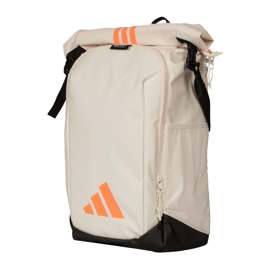 Mochila Adidas Multigame Off White / Orange 2026