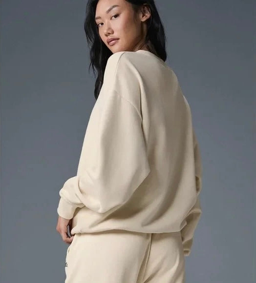 Jersey alo cuello redondo Oat milk