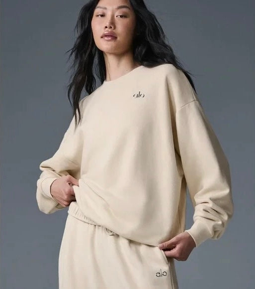 Jersey alo cuello redondo Oat milk