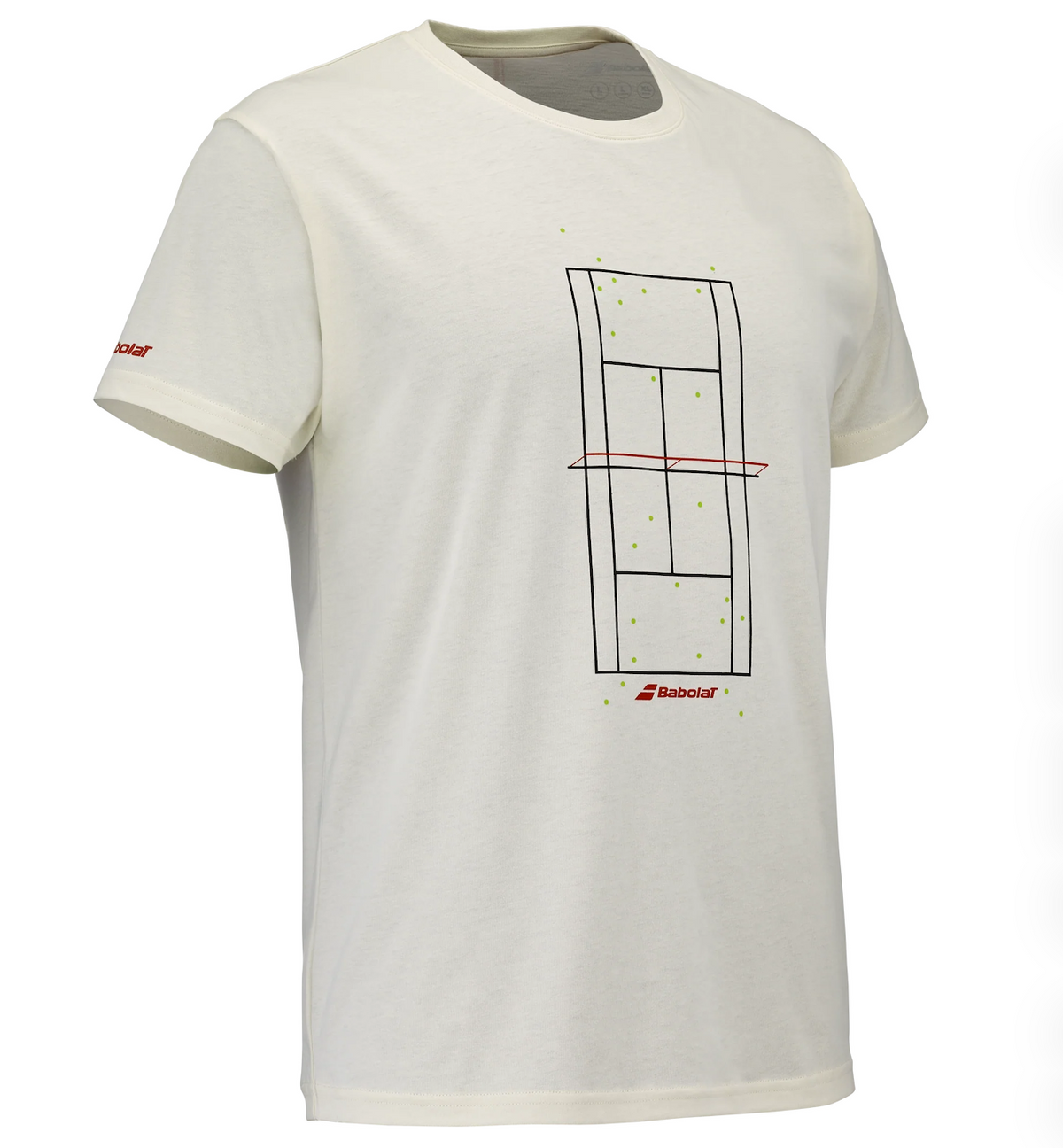 Camiseta Babolat Exercise Message Crema