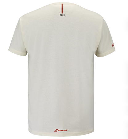Camiseta Babolat Exercise Message Crema