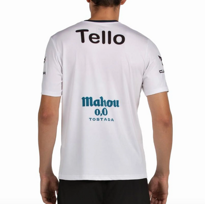 Camiseta Bullpadel Juan Tello Premier Padel Lili Blanco