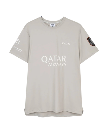 NOX CAMISETA SPONSORS AT10 GRIS SUAVE DE AGUSTÍN TAPIA 2026