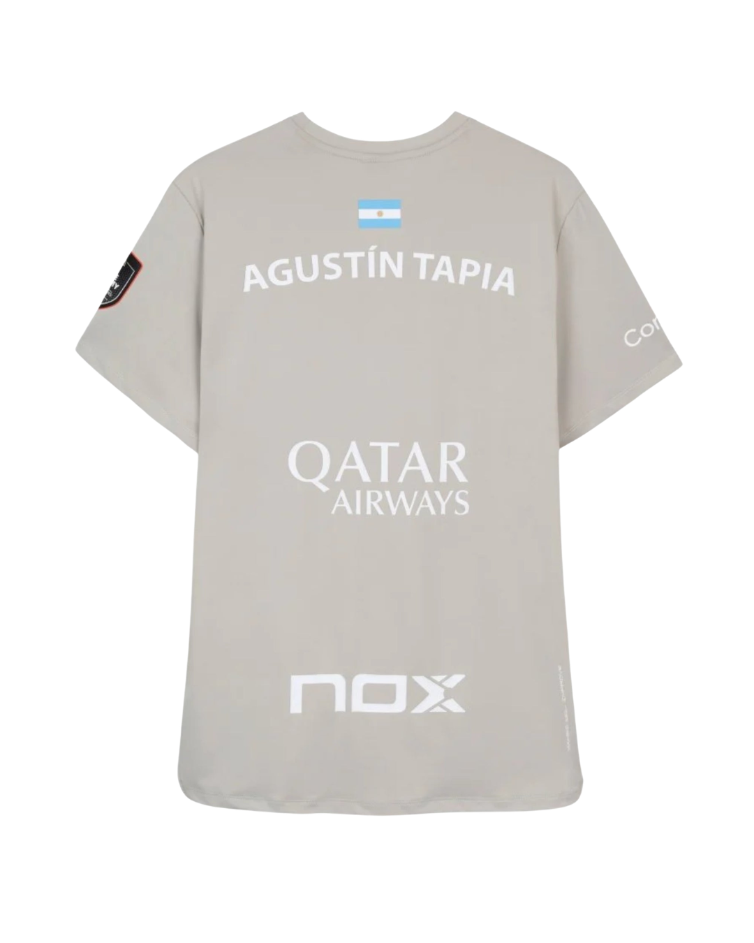 NOX CAMISETA SPONSORS AT10 GRIS SUAVE DE AGUSTÍN TAPIA 2026