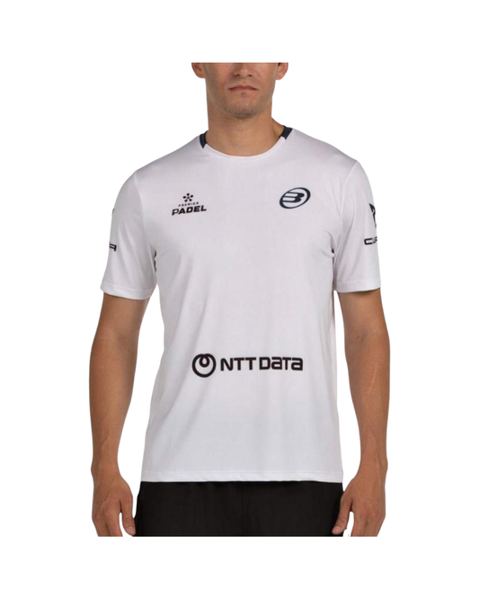 Bullpadel Juan Tello Premier Padel Lili White T-Shirt