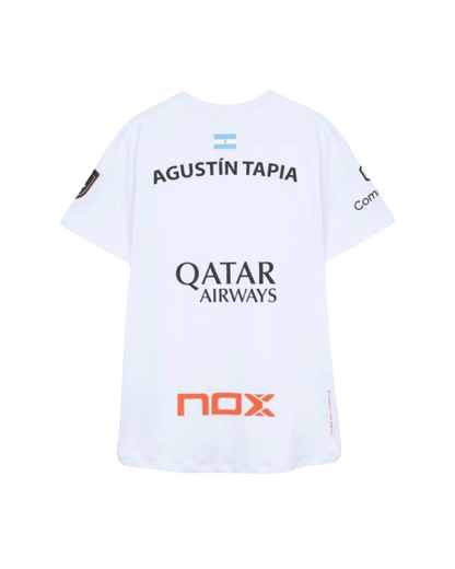 Camiseta Nox Agustin Tapia Sponsors AT10 Blanco 2026