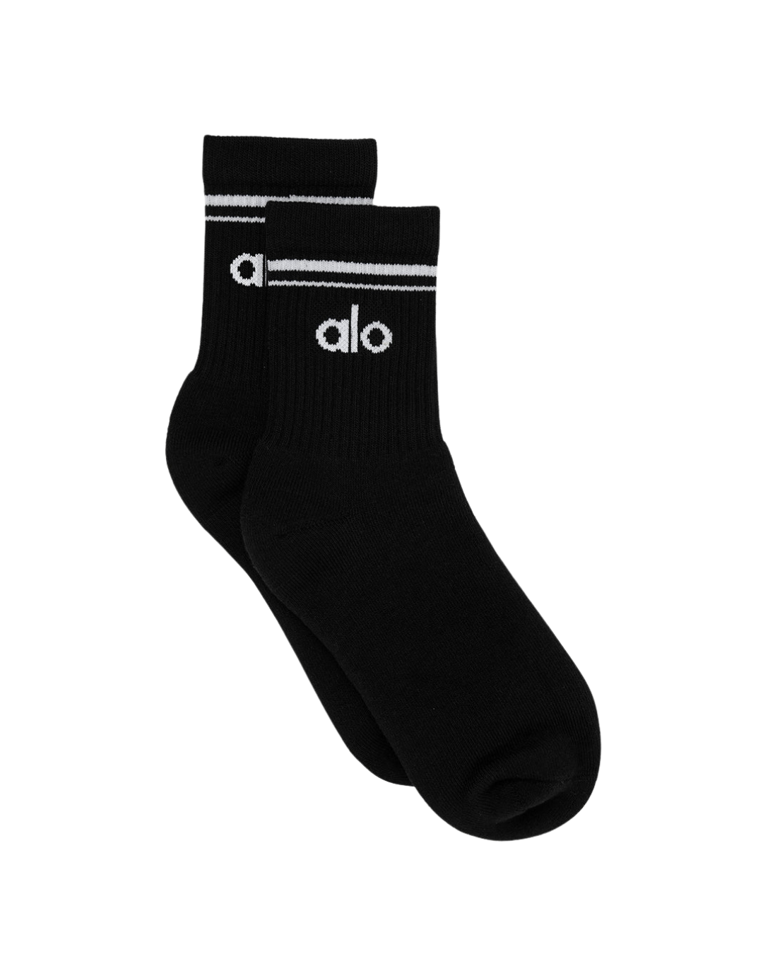 Calcetas ALO Unisex Half-Crew Throwback | Negro