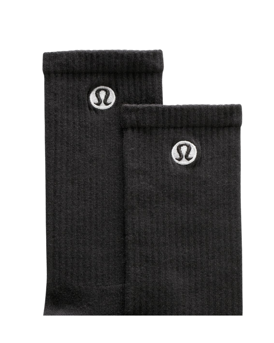 Calcetines Lululemon unisex Daily Essential tipo crew Paquete de 3 | Negro