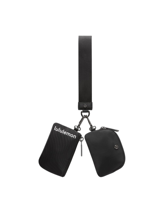 Mini bolsas con correa para la muñeca Lululemon | Negro