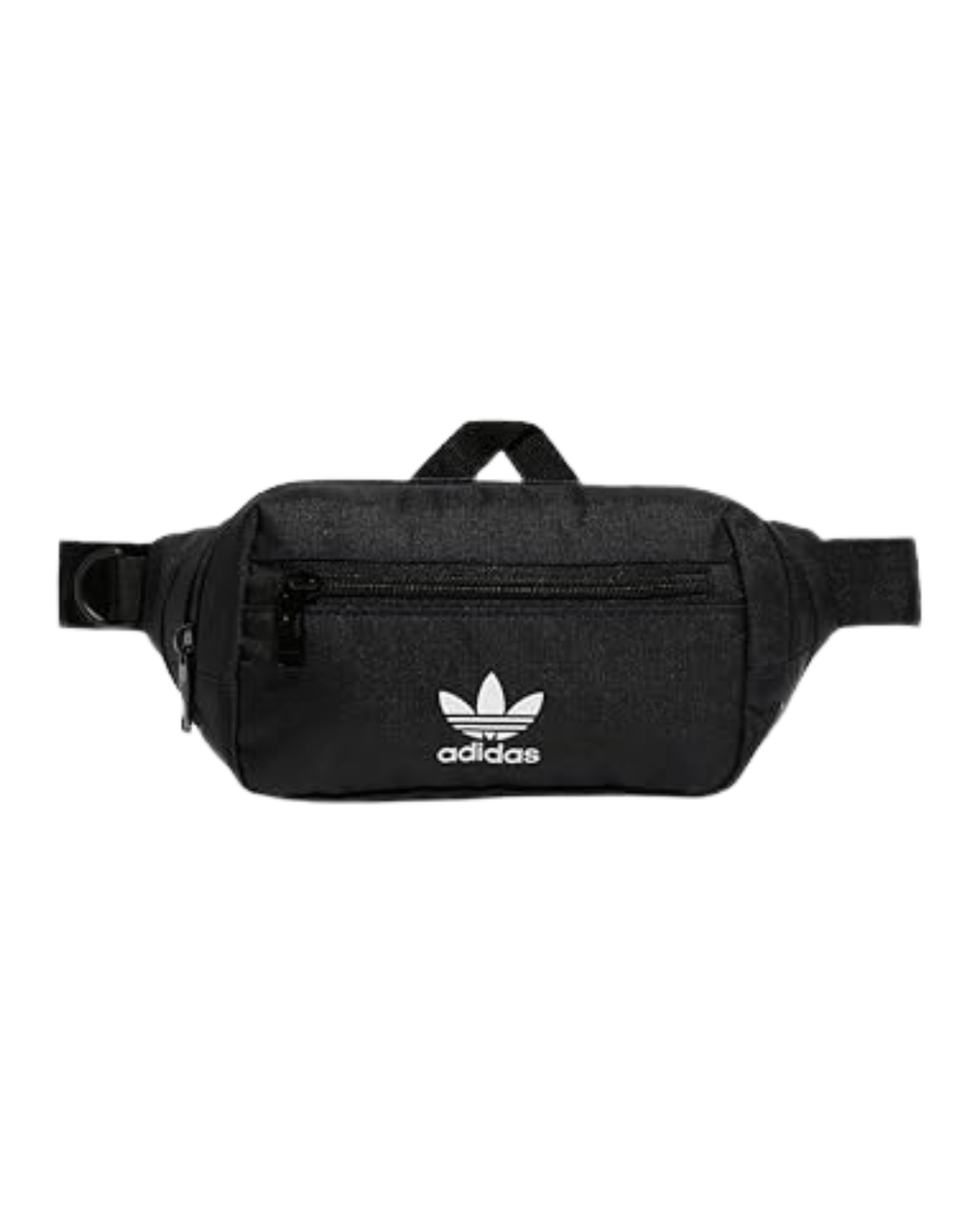Cangurera Adidas negra con logo trifolio