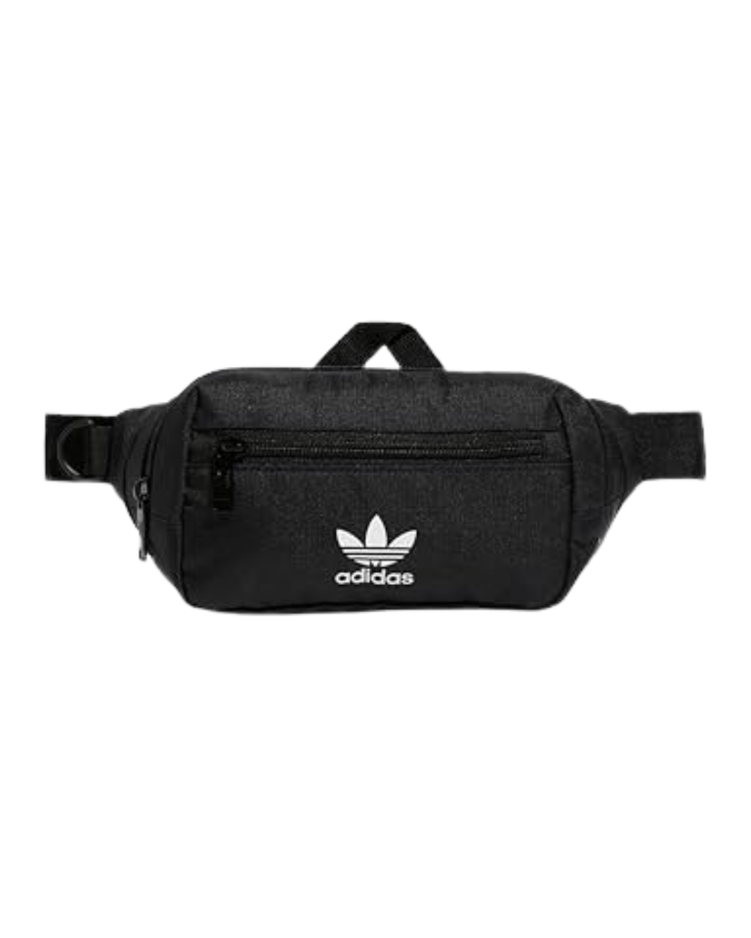 Cangurera Adidas negra con logo trifolio