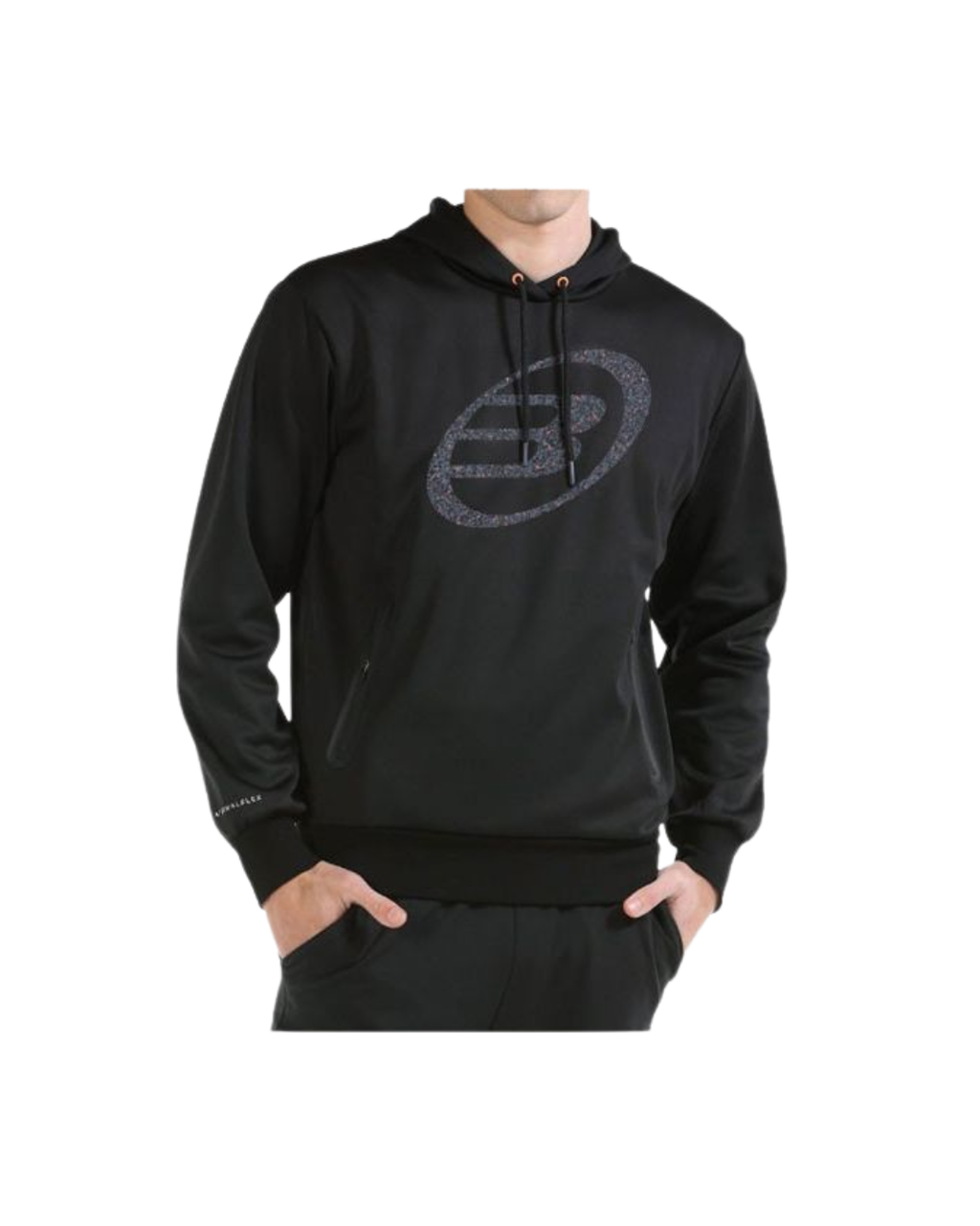 SUDADERA BULLPADEL IMANA CON CAPUCHA NEGRO