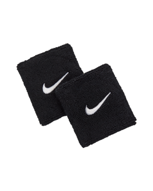 MUÑEQUERAS CORTAS NIKE NEGRAS (PAQUETE DE 2)