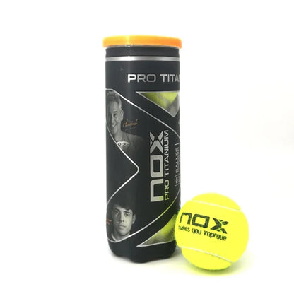 NOX Bote de 3 pelotas de pádel PRO TITANIUM
