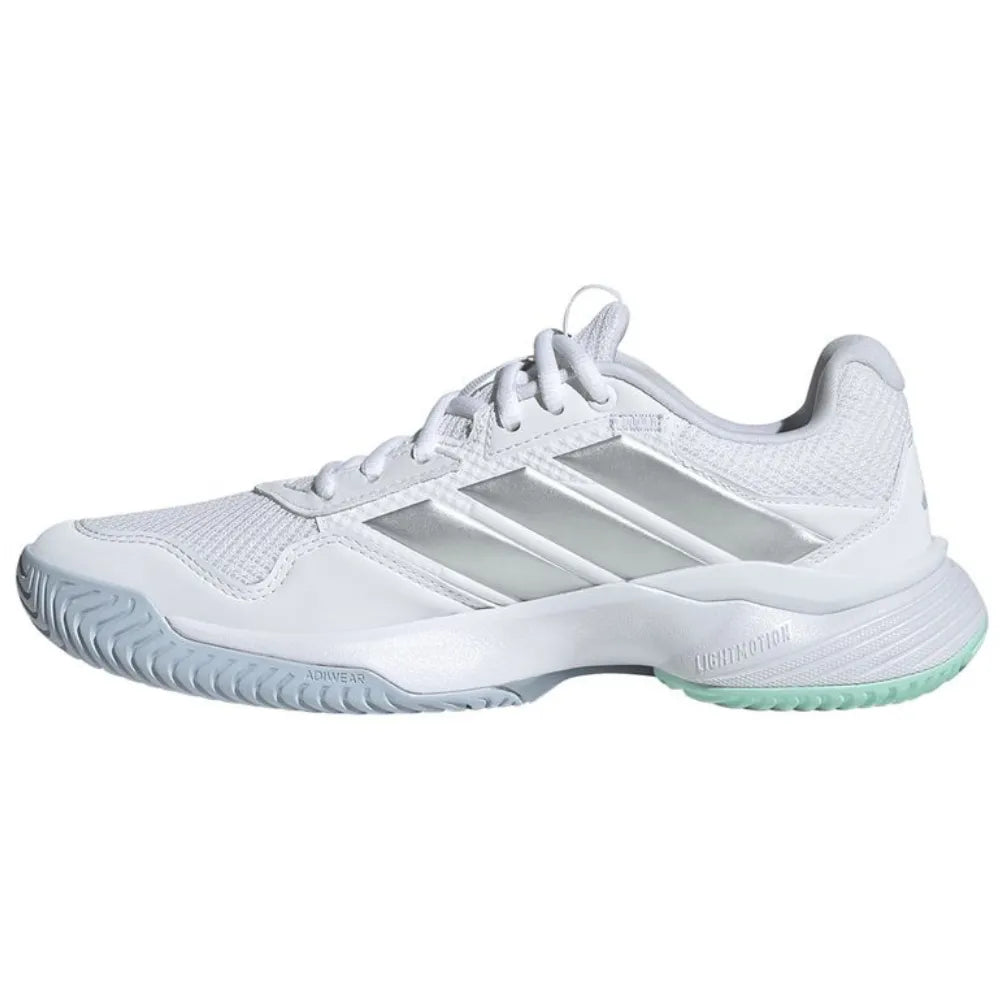 TENIS ADIDAS GAMECOURT 3 PARA MUJER BLANCO PLATA AZUL PARA TENIS