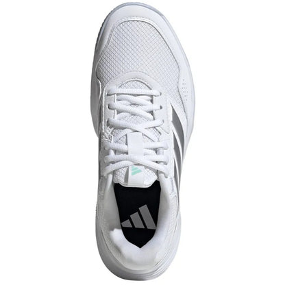 TENIS ADIDAS GAMECOURT 3 PARA MUJER BLANCO PLATA AZUL PARA TENIS