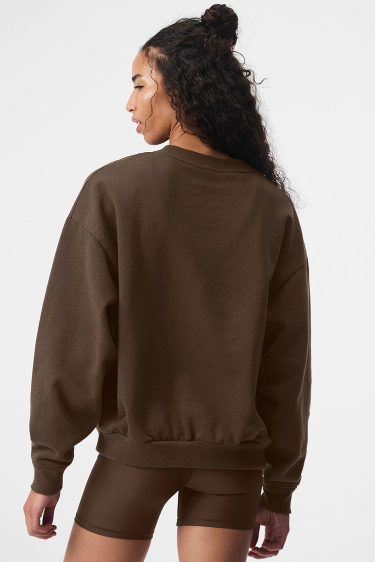 Jersey alo cuello redondo espresso
