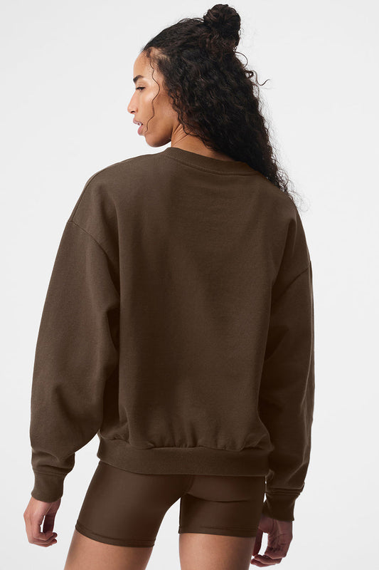 Jersey alo cuello redondo espresso