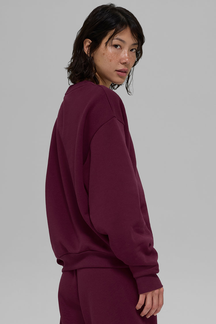 Jersey alo cuello redondo burgundy