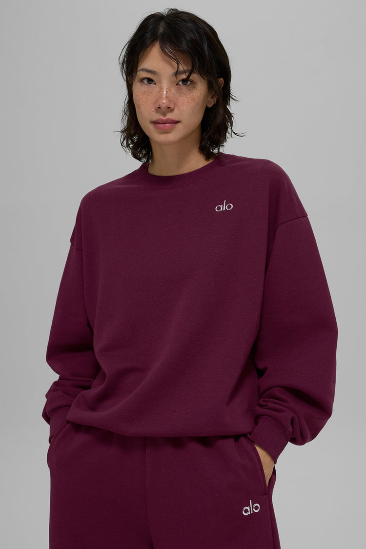 Jersey alo cuello redondo burgundy