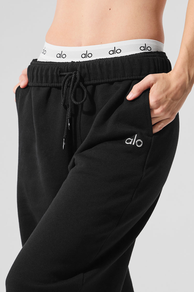 Pantalón alo acolade pierna recta negro