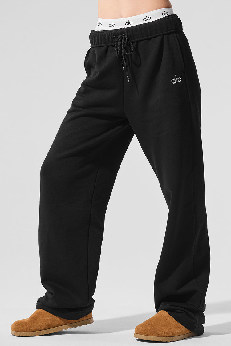 Pantalón alo acolade pierna recta negro