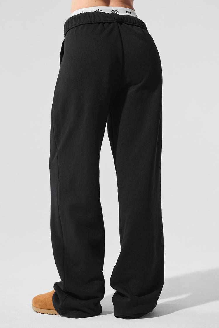Pantalón alo acolade pierna recta negro