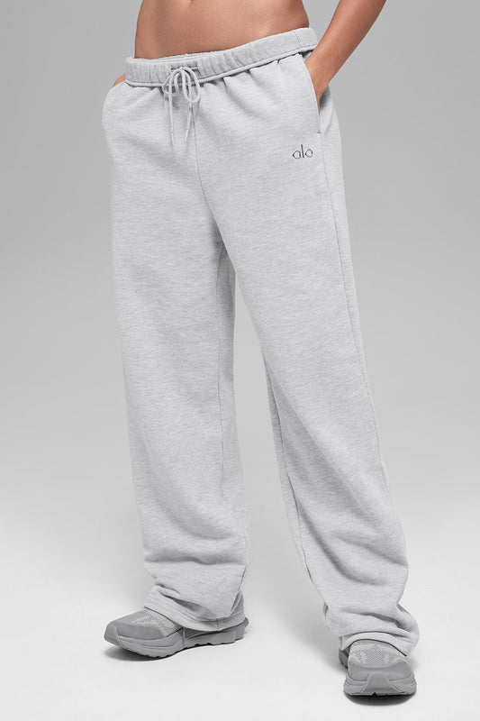 Pantalón alo accolade pierna recta gris