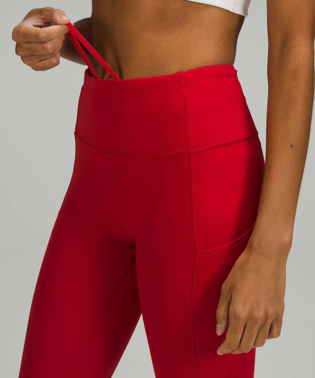Legging lululemon Fast and Free High-Rise Crop 19" rojo