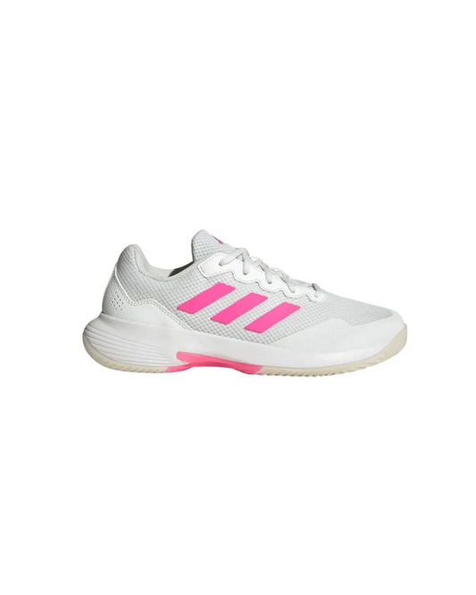 TENIS ADIDAS GAMECOURT 2 WOMAN BLANCO/ROSA NEÓN