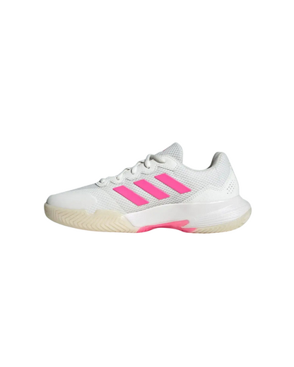 TENIS ADIDAS GAMECOURT 2 WOMAN BLANCO/ROSA NEÓN