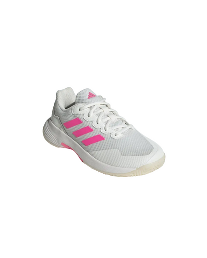TENIS ADIDAS GAMECOURT 2 WOMAN BLANCO/ROSA NEÓN