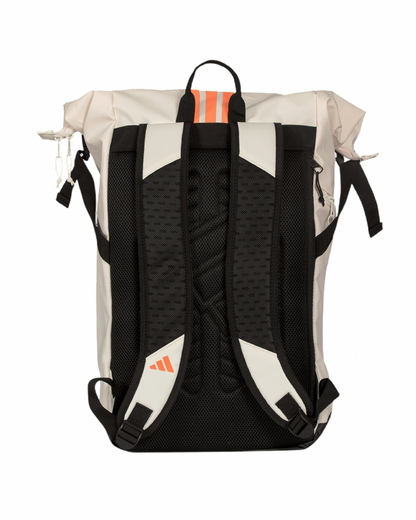 Mochila Adidas Multigame Off White / Orange 2026