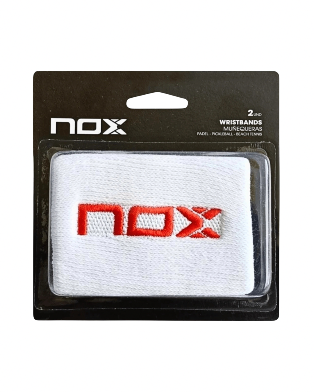 MUÑEQUERAS NOX BLANCO/ROJO