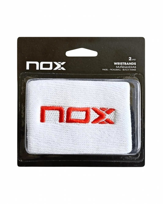 MUÑEQUERAS NOX BLANCO/ROJO