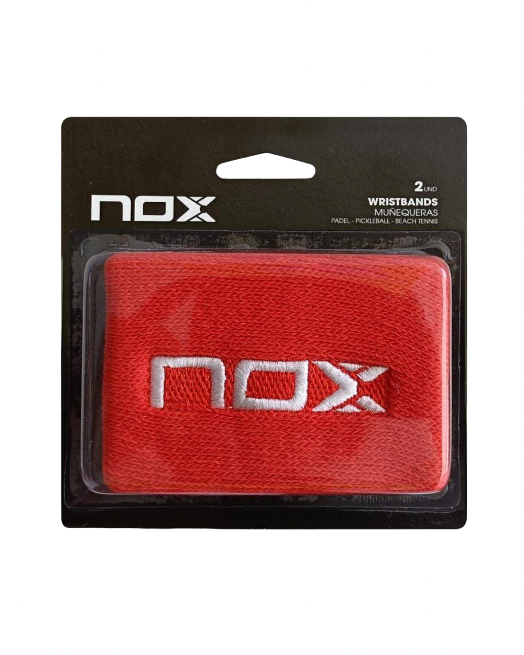 MUÑEQUERAS NOX ROJO/BLANCO
