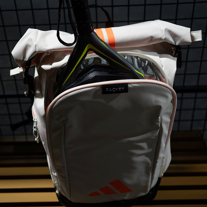 Mochila Adidas Multigame Off White / Orange 2026