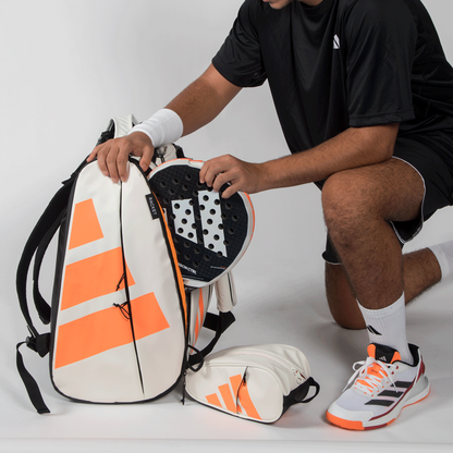 Paletero Adidas Multigame 3.5 Blanco Tiza Naranja